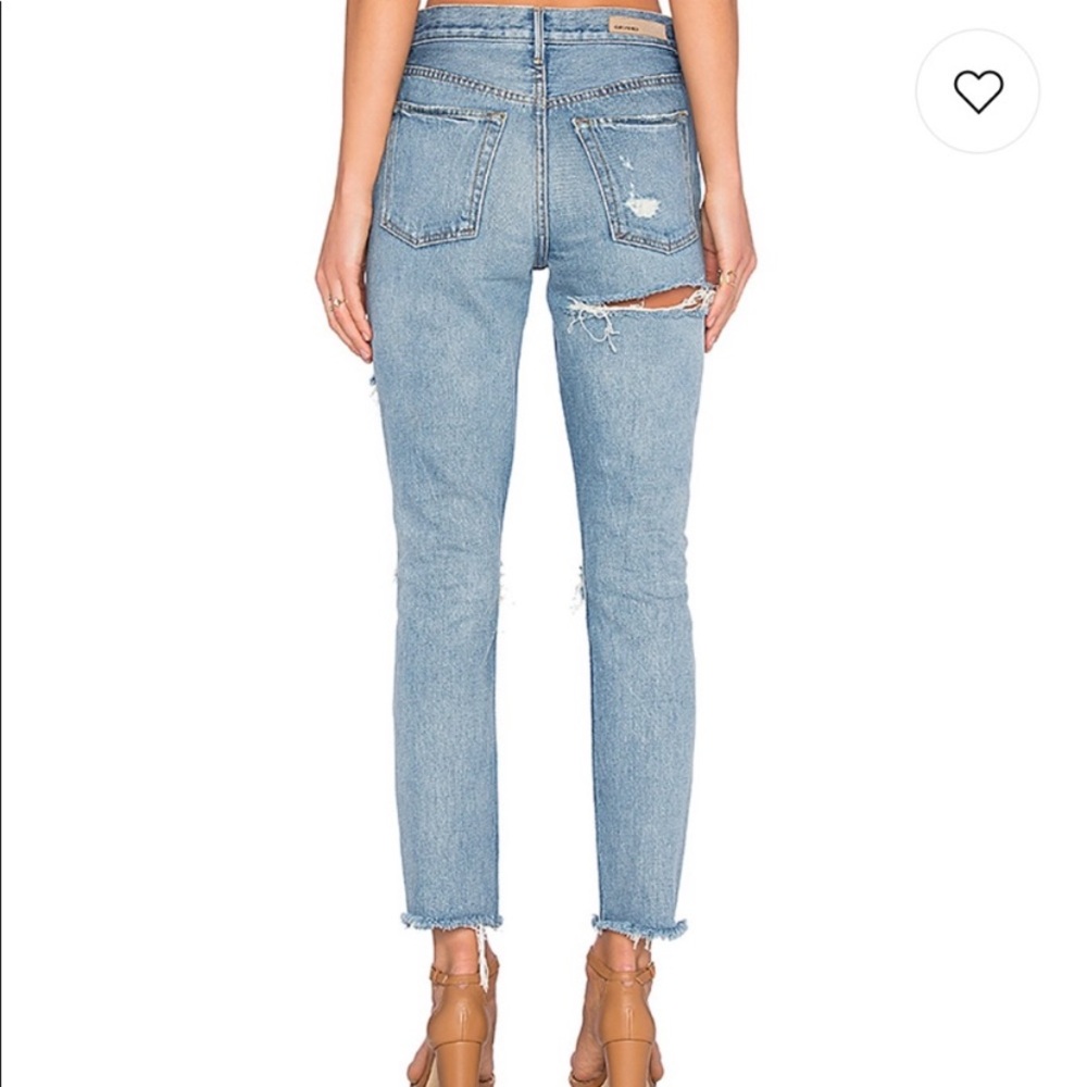GRLFRND Karolina Distressed Denim Jeans